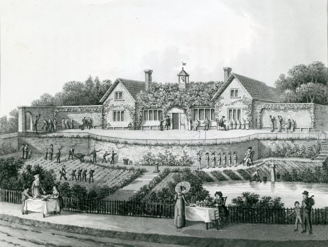 The Work House (metszet) alkotó: English School