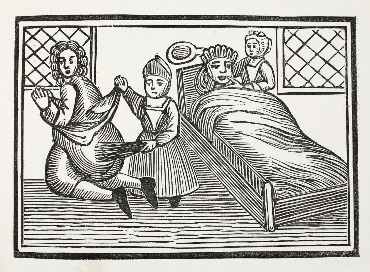 The World Turned Upside Down, illusztráció a Chap-books of the Eightenth Century-ből, John Ashton, pub. 1882 alkotó: English School