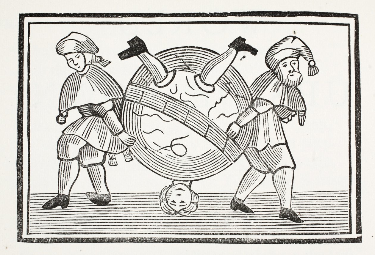 The World Turned Upside Down, illusztráció a Chap-books of the Eightenth Century-ből, John Ashton, pub. 1882 alkotó: English School