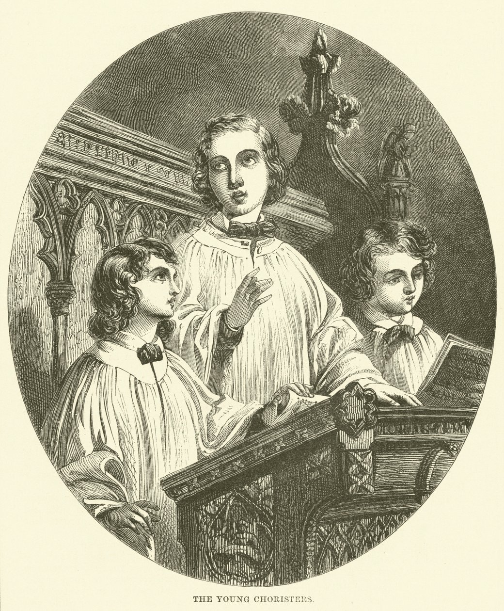 A fiatal kóristák (metszet) alkotó: English School