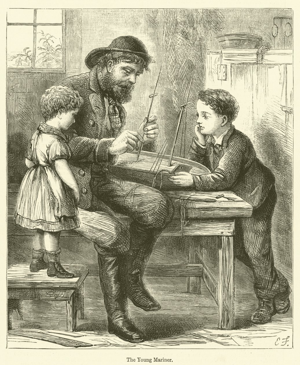 A fiatal tengerész (metszet) alkotó: English School