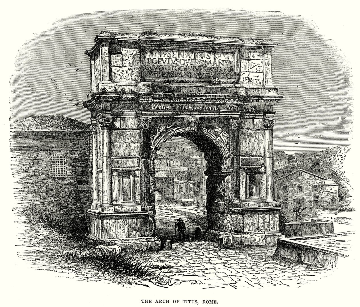Titus boltíve, Róma (metszet) alkotó: English School