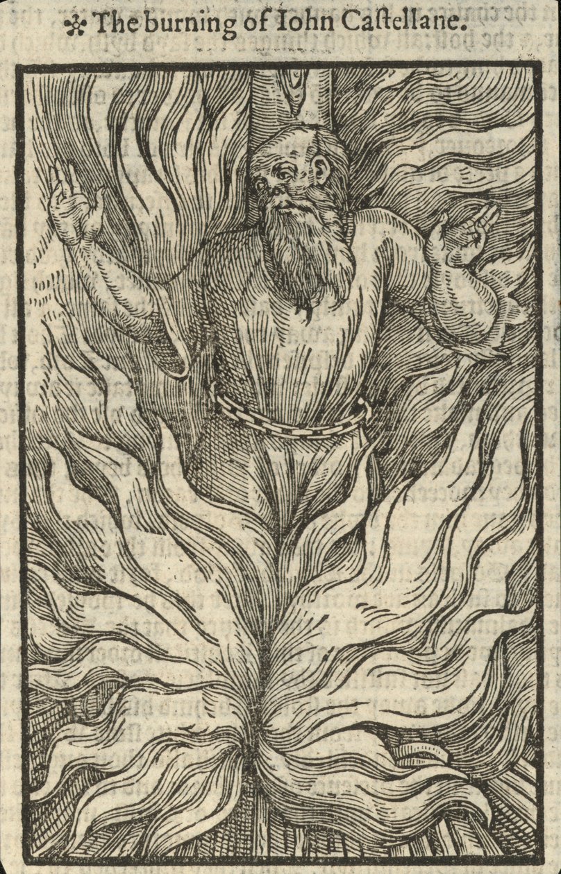 John Castellane megégetése (metszet) alkotó: English School