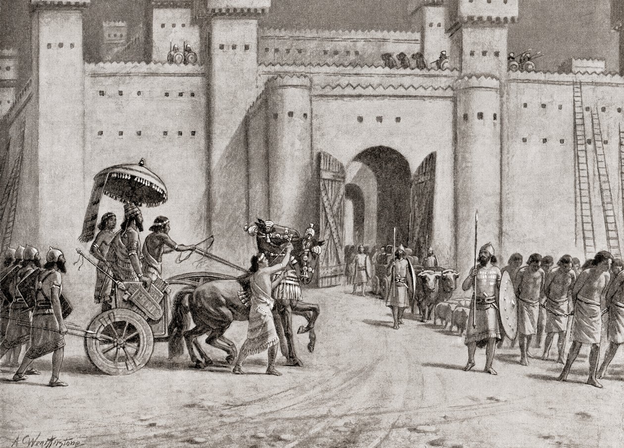 Damaszkusz elfoglalása Kr. e. 732-ben III. Tiglath-Pilézer által, Hutchinson