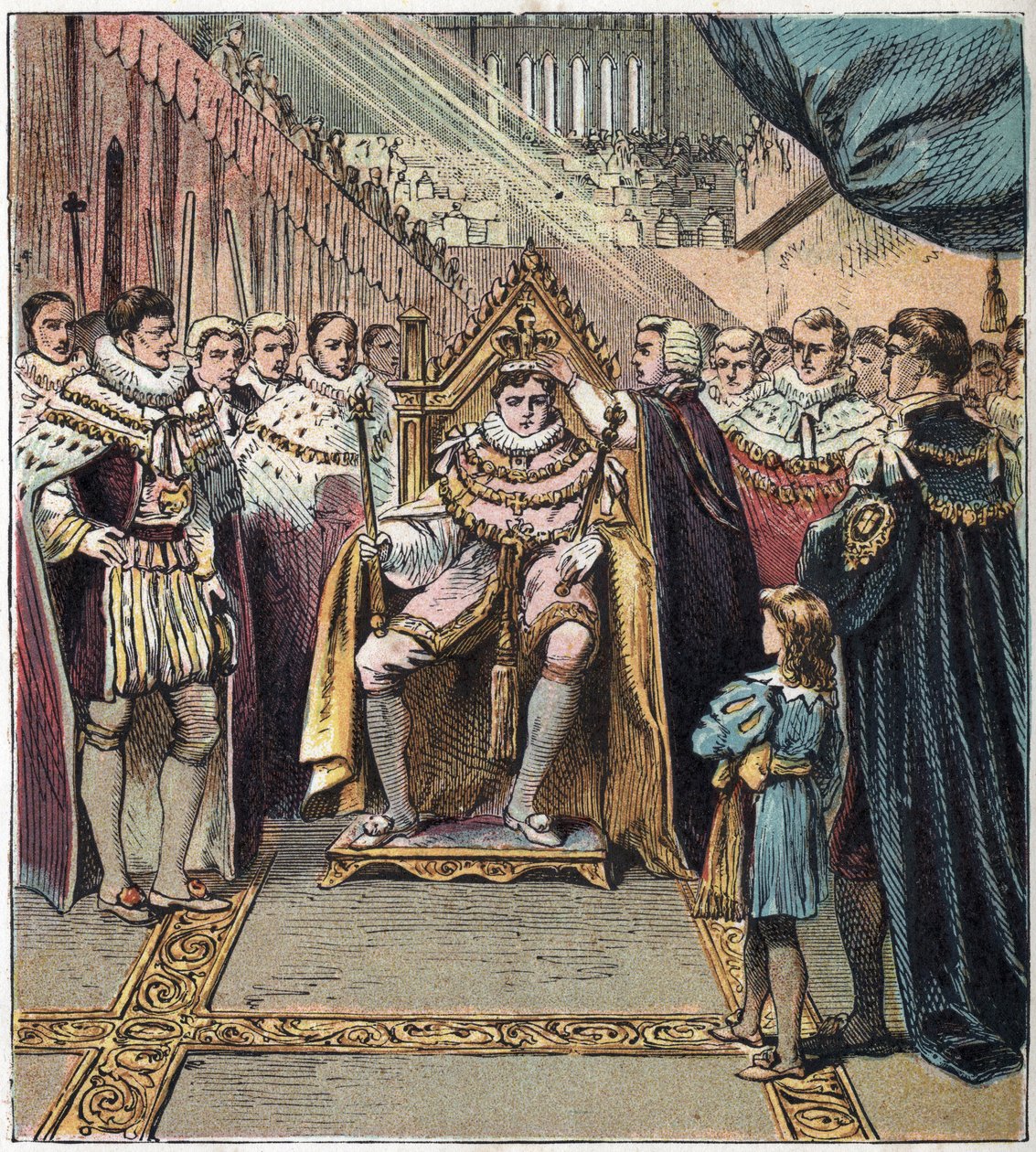 IV. György (1762-1830) koronázása 1820. január 29-én. IV. György koronázása alkotó: English School