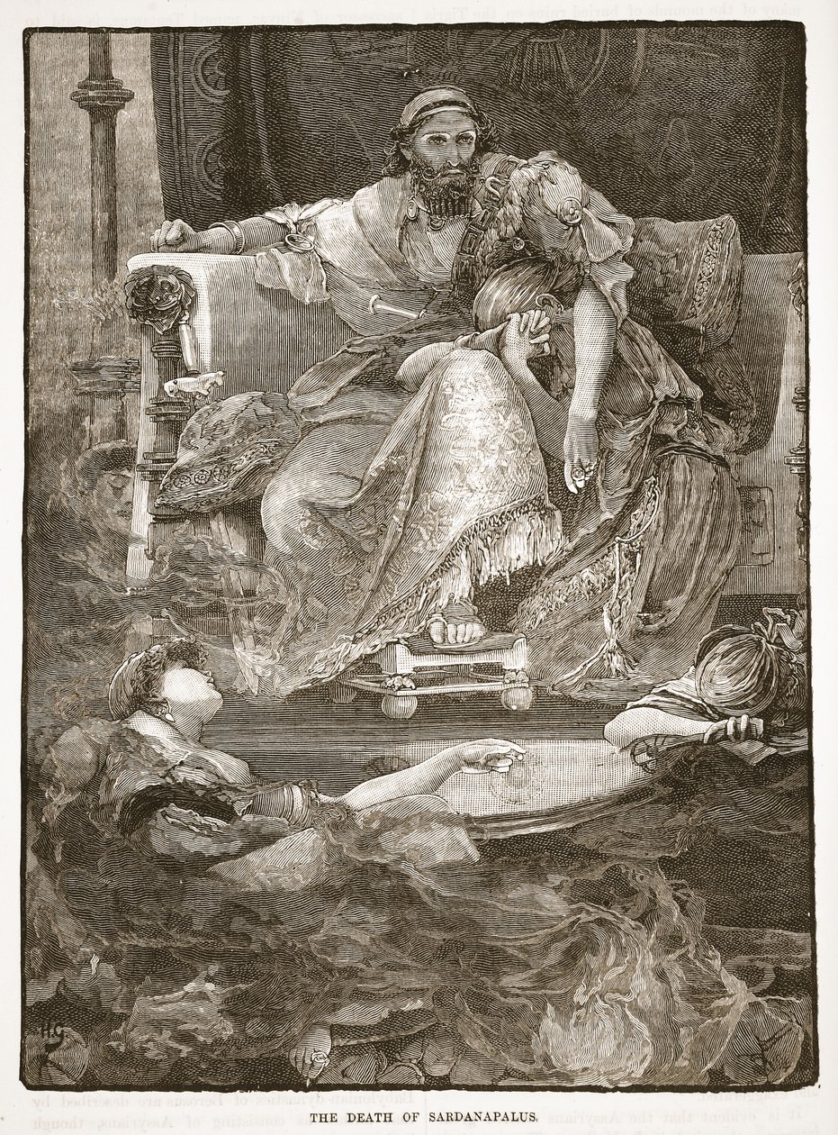 Sardanapalus halála alkotó: English School