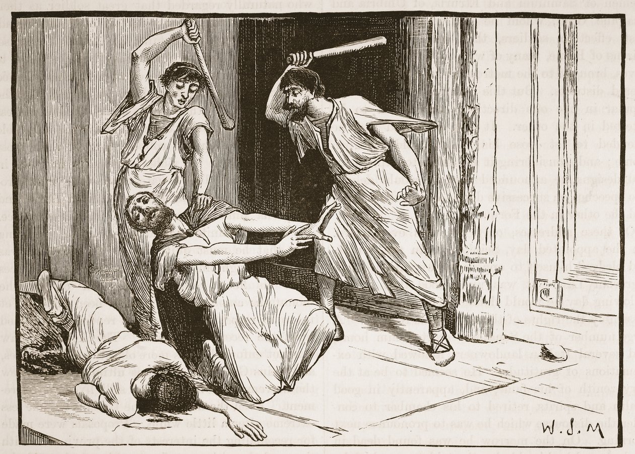 Tiberius Gracchus halála (litográfia) alkotó: English School