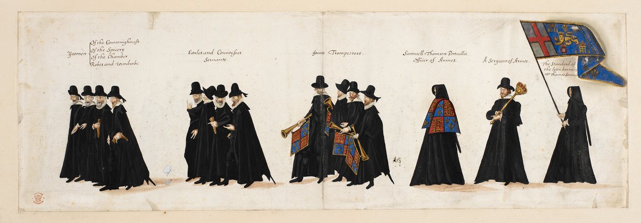 I. Erzsébet királynő temetési menete a Westminsteri apátságba, 1603. április 28. alkotó: English School