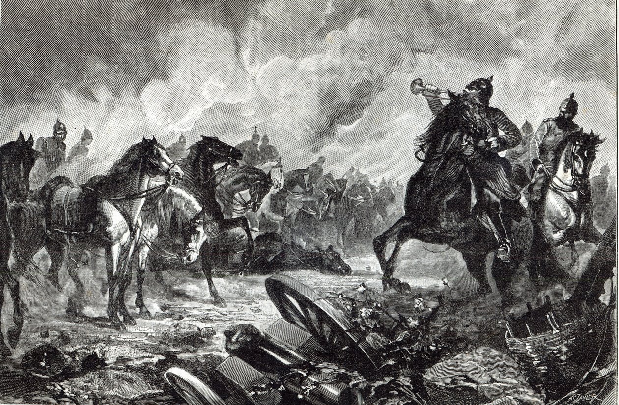 Gravelotte lovai, a "Szabadidő órája" című filmből, 1888 alkotó: English School