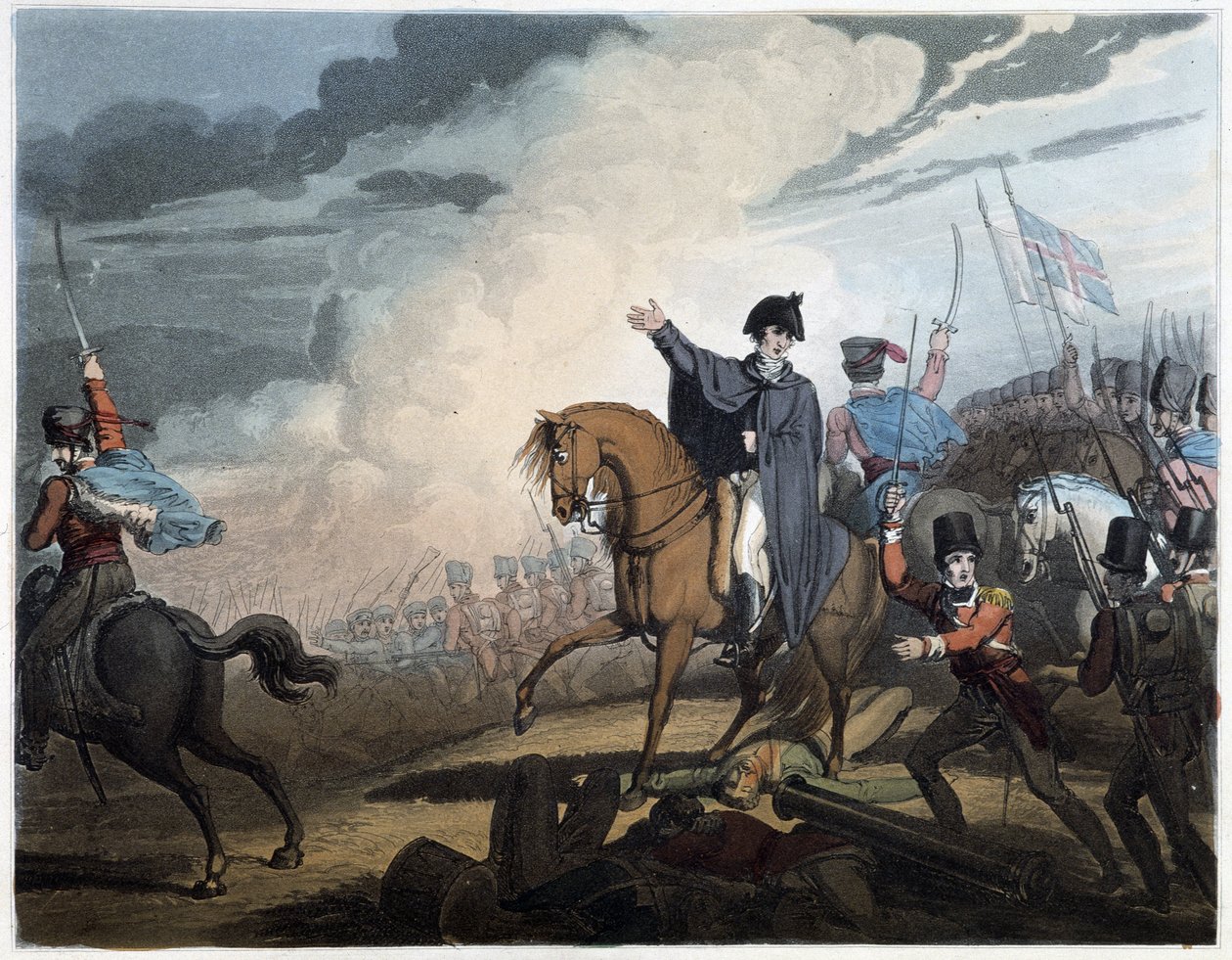 Wellington hercegének győzelmei (R. Westall tábláiról), London, szerk. Thomas Davidson alkotó: English School