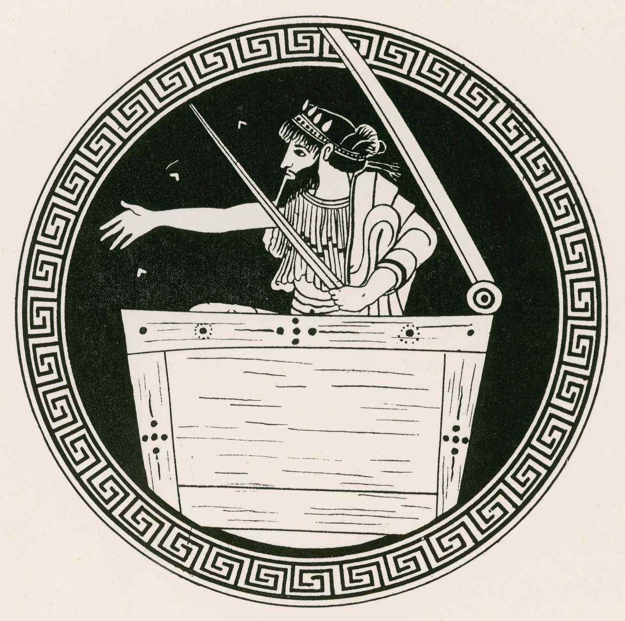 Thoas a mellkasban (metszet) alkotó: English School