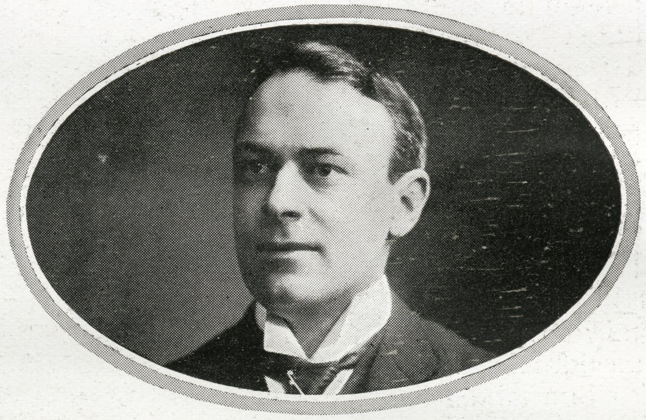 Thomas Andrews, Jr., részlet az RMS Titanic utasairól, a „The Sphere”-ből, 1912. április 27. (litho) (lásd még: 450780) alkotó: English School