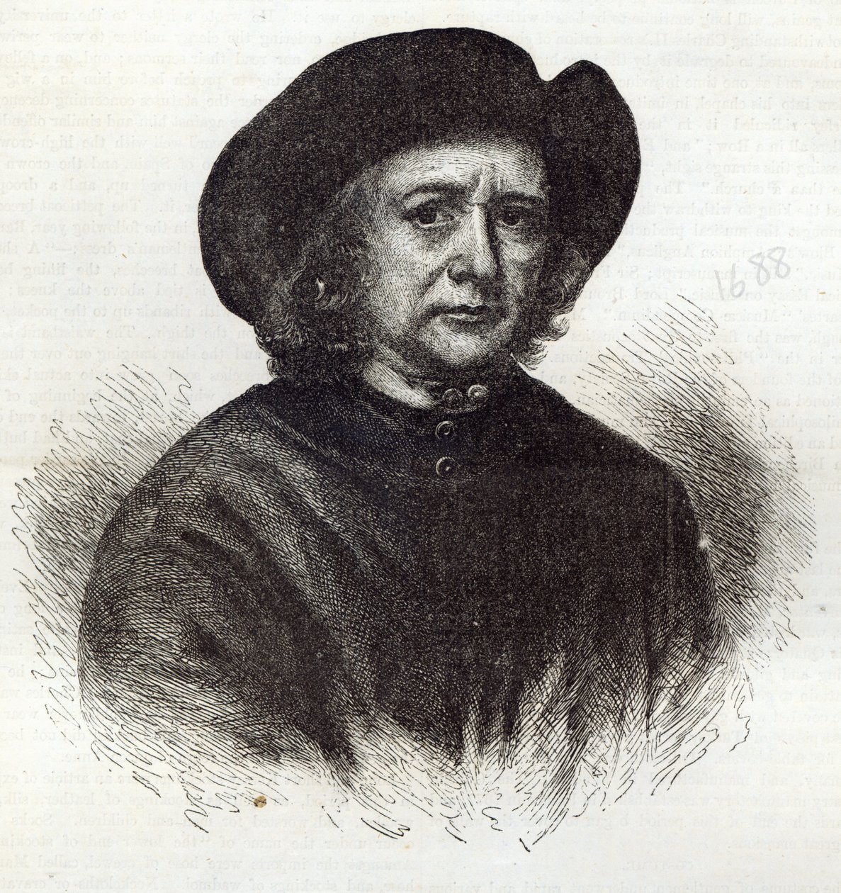 Thomas Britton, a zenei kis szénember, illusztráció a „Cassell illusztrált Anglia történetéből” alkotó: English School
