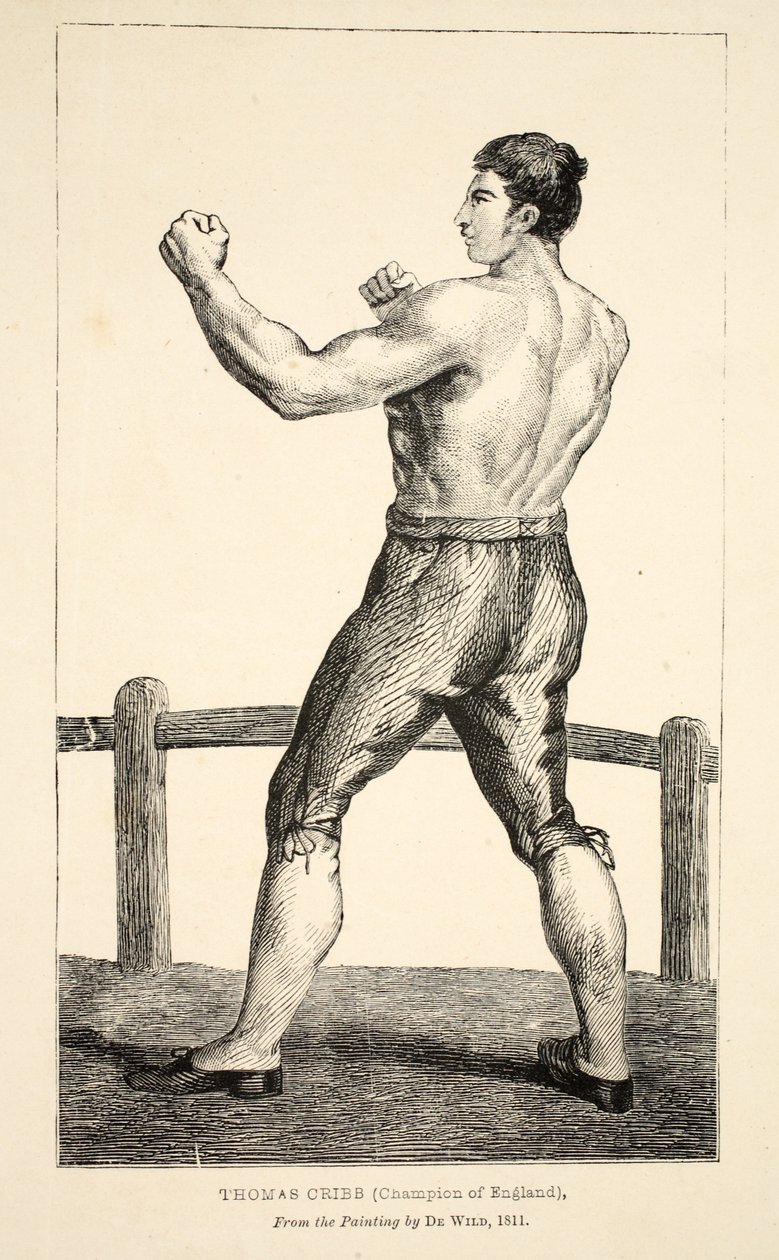Thomas Cribb, Anglia bajnoka, De Wild festményéről alkotó: English School