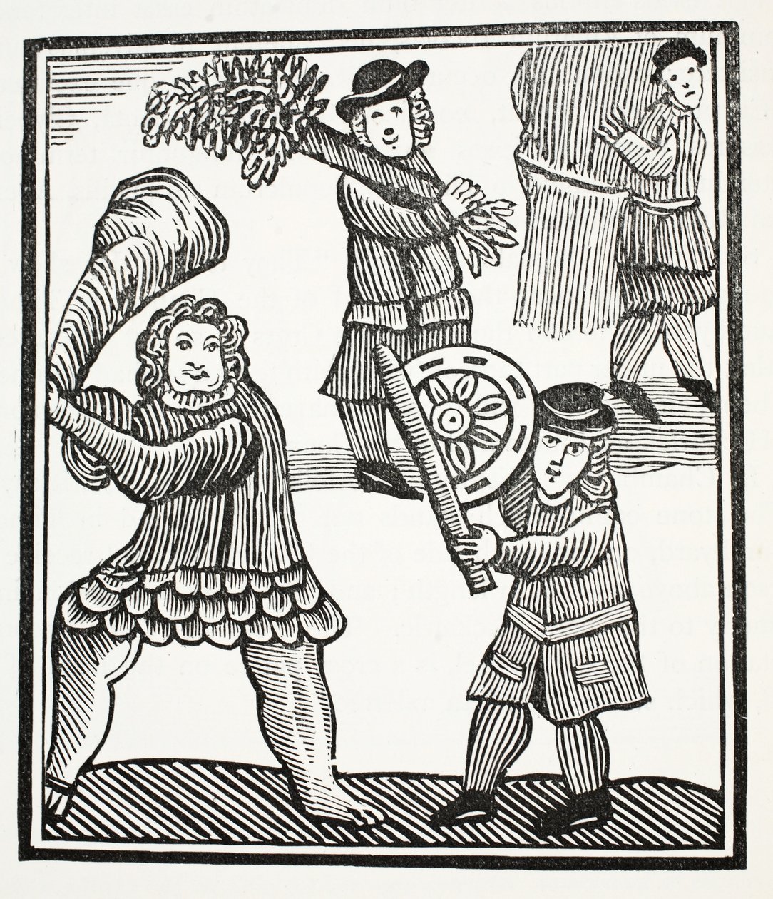 Thomas Hickathrift, illusztráció a Chap-books of the Eightenth Century-ből, John Ashton, pub. 1882 alkotó: English School