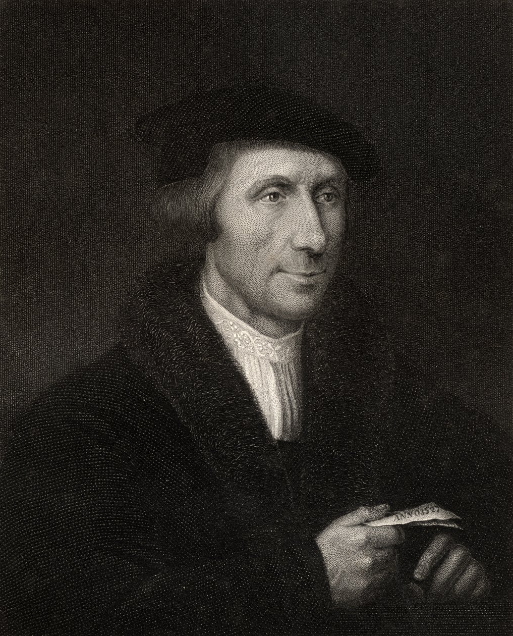 Thomas Linacre, vagy Lynaker, H. Cook metszete a "The National Portrait Gallery, Volume III" című, 1820 körül kiadott kötetből. alkotó: English School