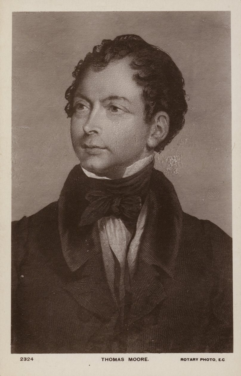 Thomas Moore (1779-1852), ír költő, énekes és mulattató (litho) alkotó: English School