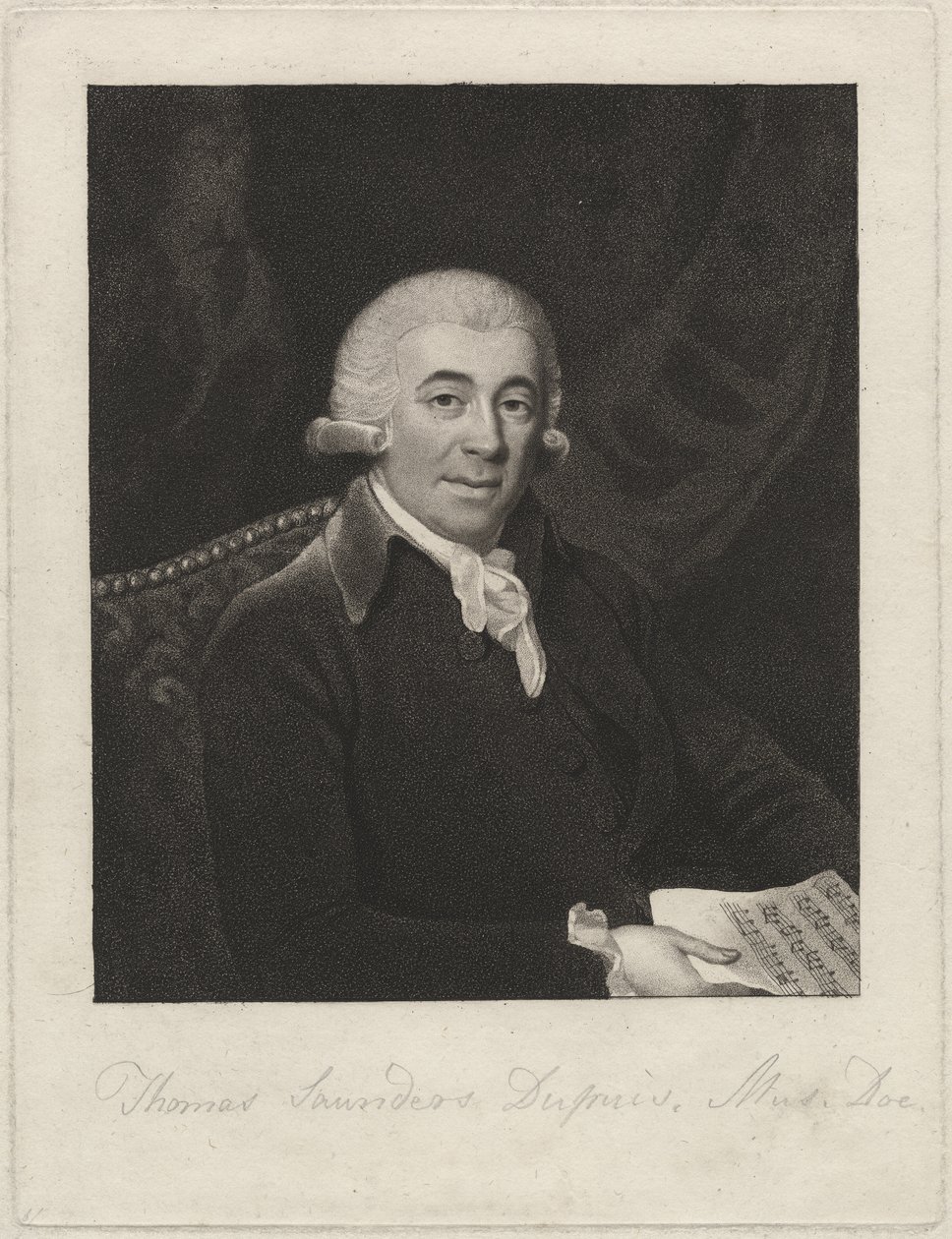 Thomas Saunders Dupuis, 1800 körül (csúcsmetszet) alkotó: English School