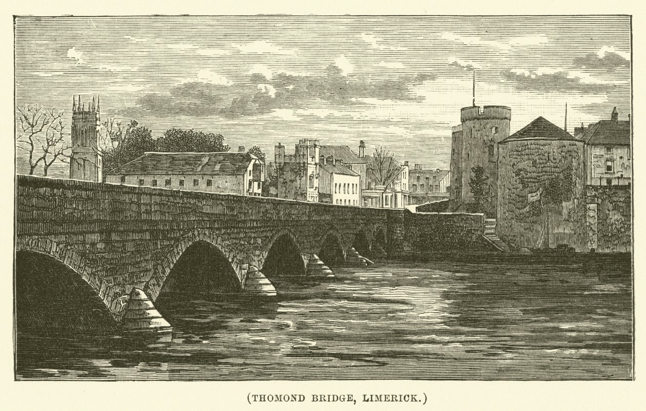 Thomond híd, Limerick (metszet) alkotó: English School