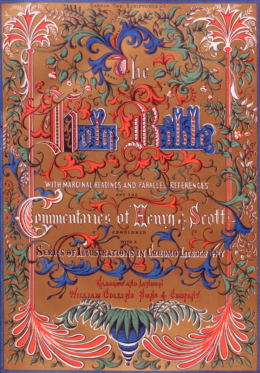 A Szent Biblia címlapja alkotó: English School