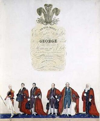 John Whittaker, London "Ő Legszentebb Felsége, Negyedik György király megkoronázásának szertartása" címlapja alkotó: English School