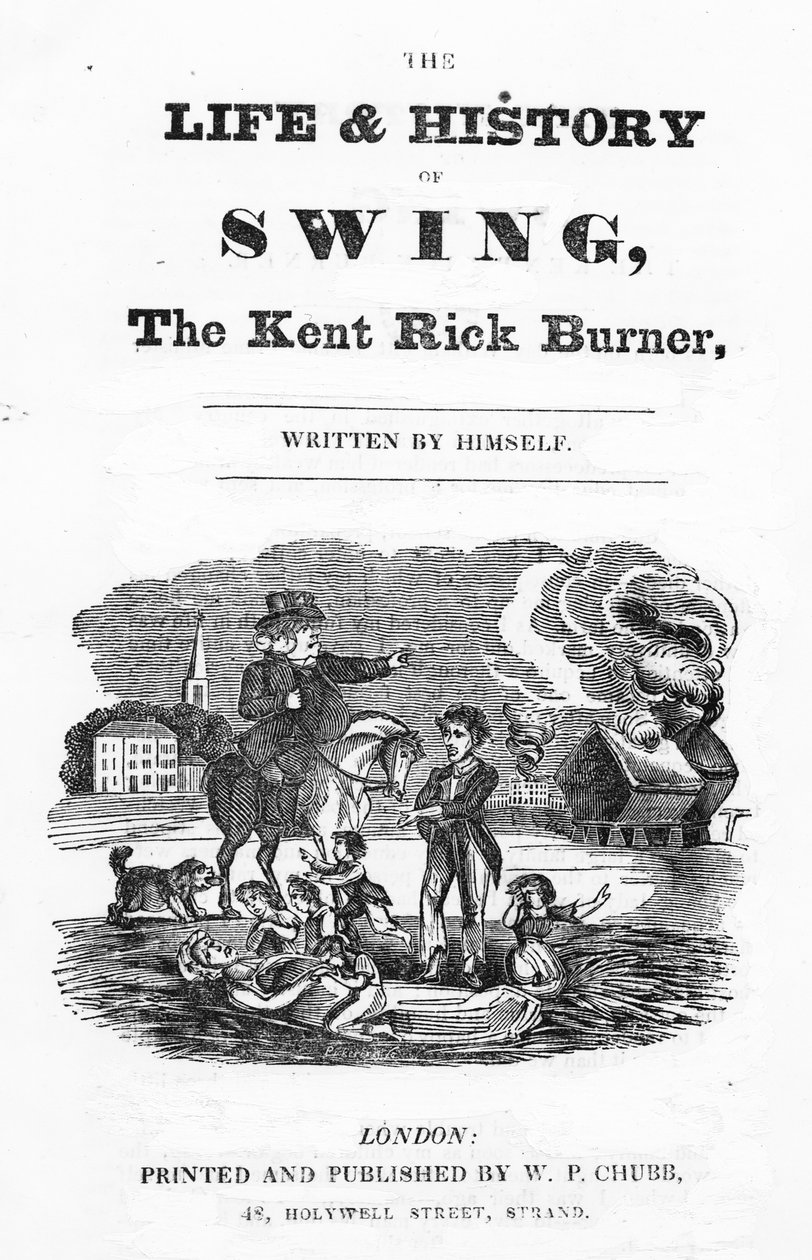 A swing élete és története címlapja, The Kent Rick Burner, 1830 alkotó: English School