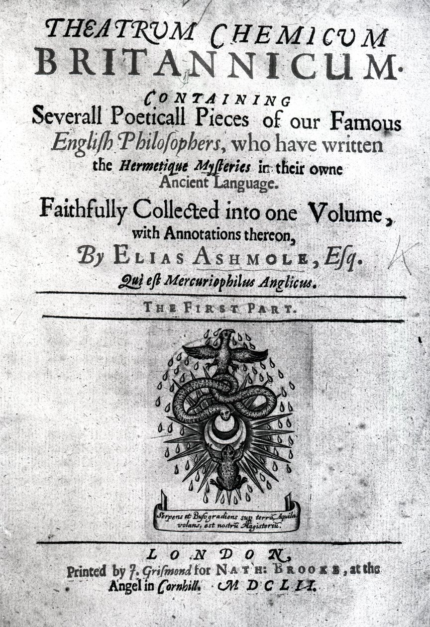 Elias Ashmole Theatrum Britannicum címlapja, 1652 (nyomtatott) alkotó: English School