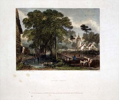 Tooting templom, J D Harding & G Cooke metszet alkotó: English School