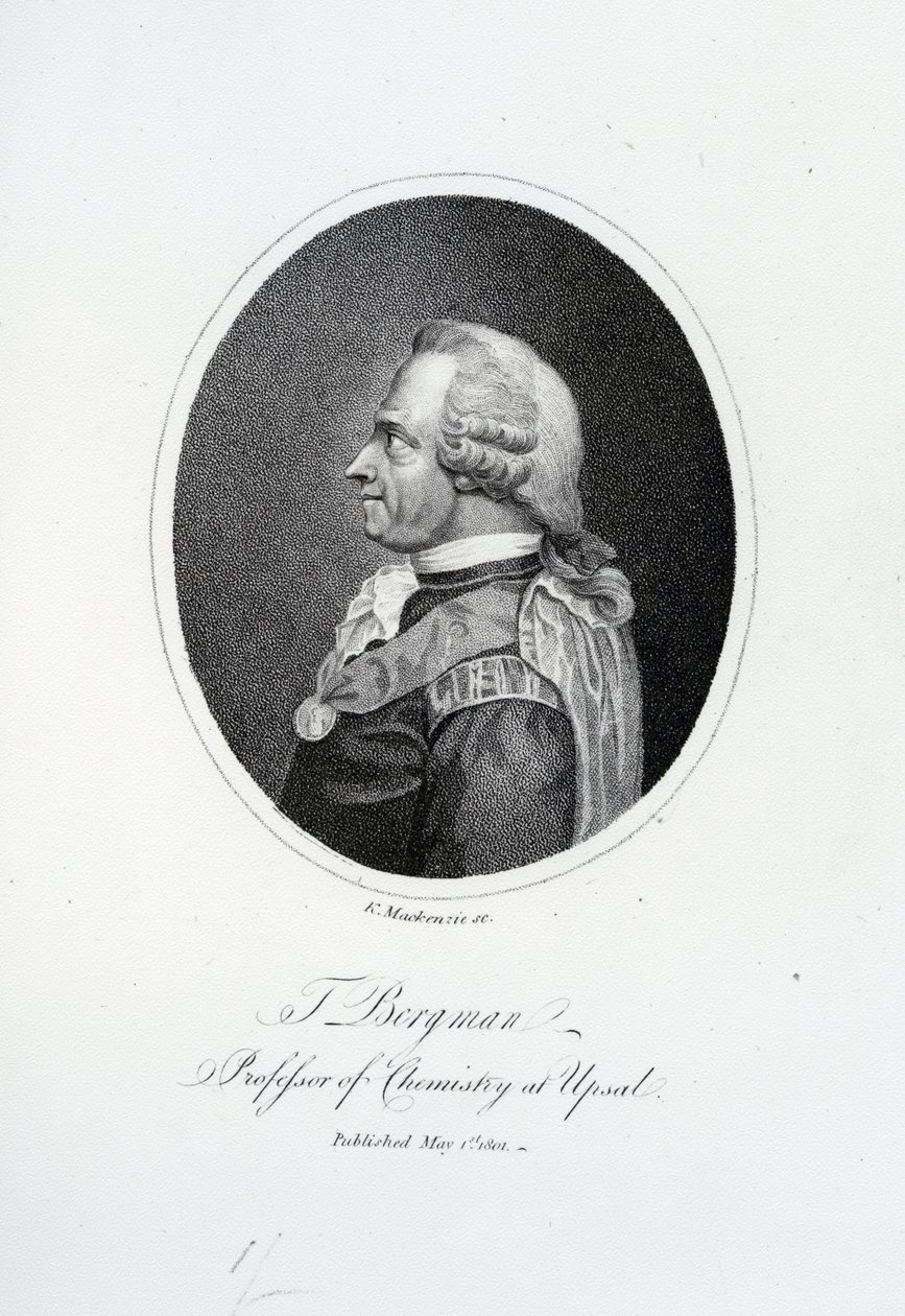 Torbern Olof Bergman, metszett K. Mackenzie, 1801 alkotó: English School