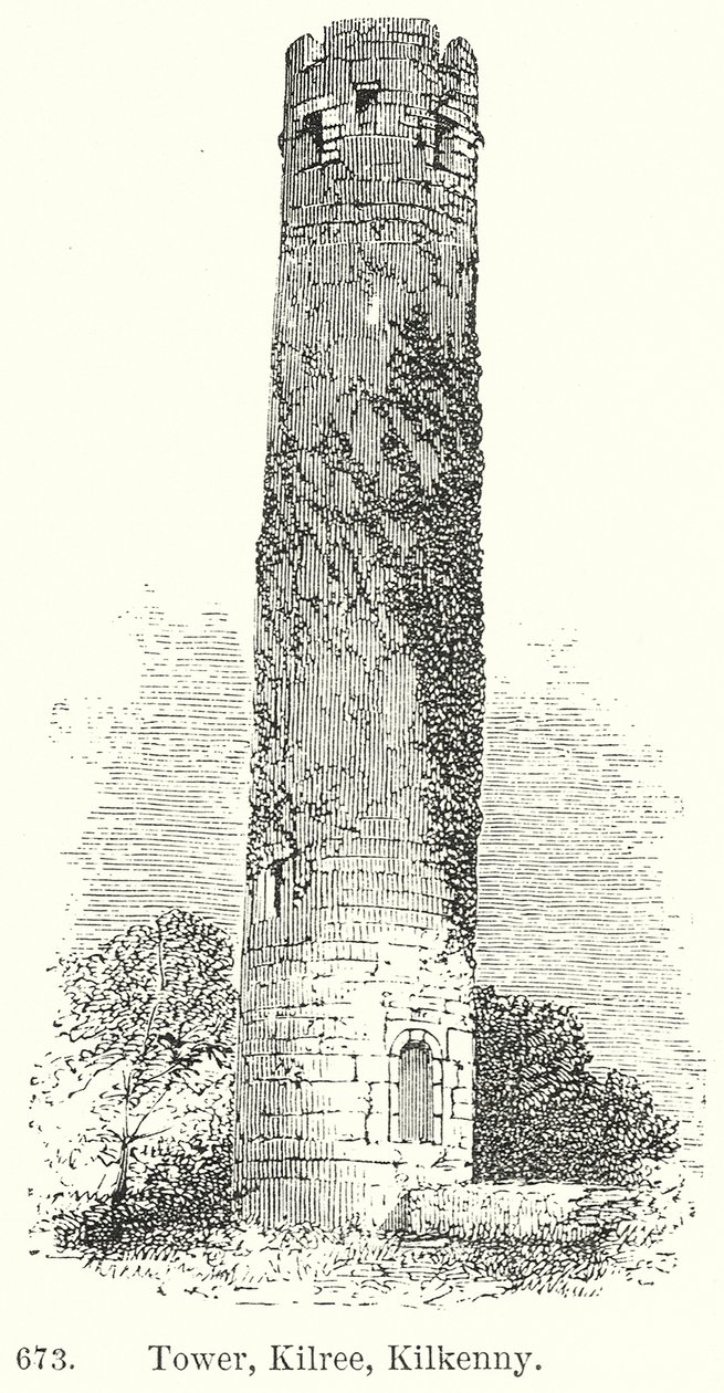 Torony, Kilree, Kilkenny (metszet) alkotó: English School