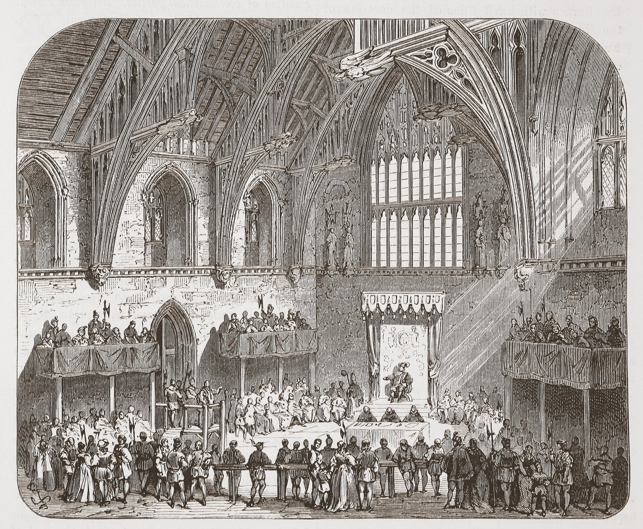 Lambert pere a Westminster Hallban alkotó: English School