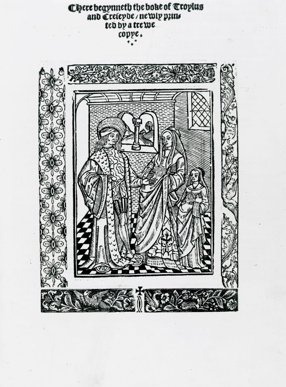 Geoffrey Chaucer Troylus és Creseyde (fametszet) alkotó: English School
