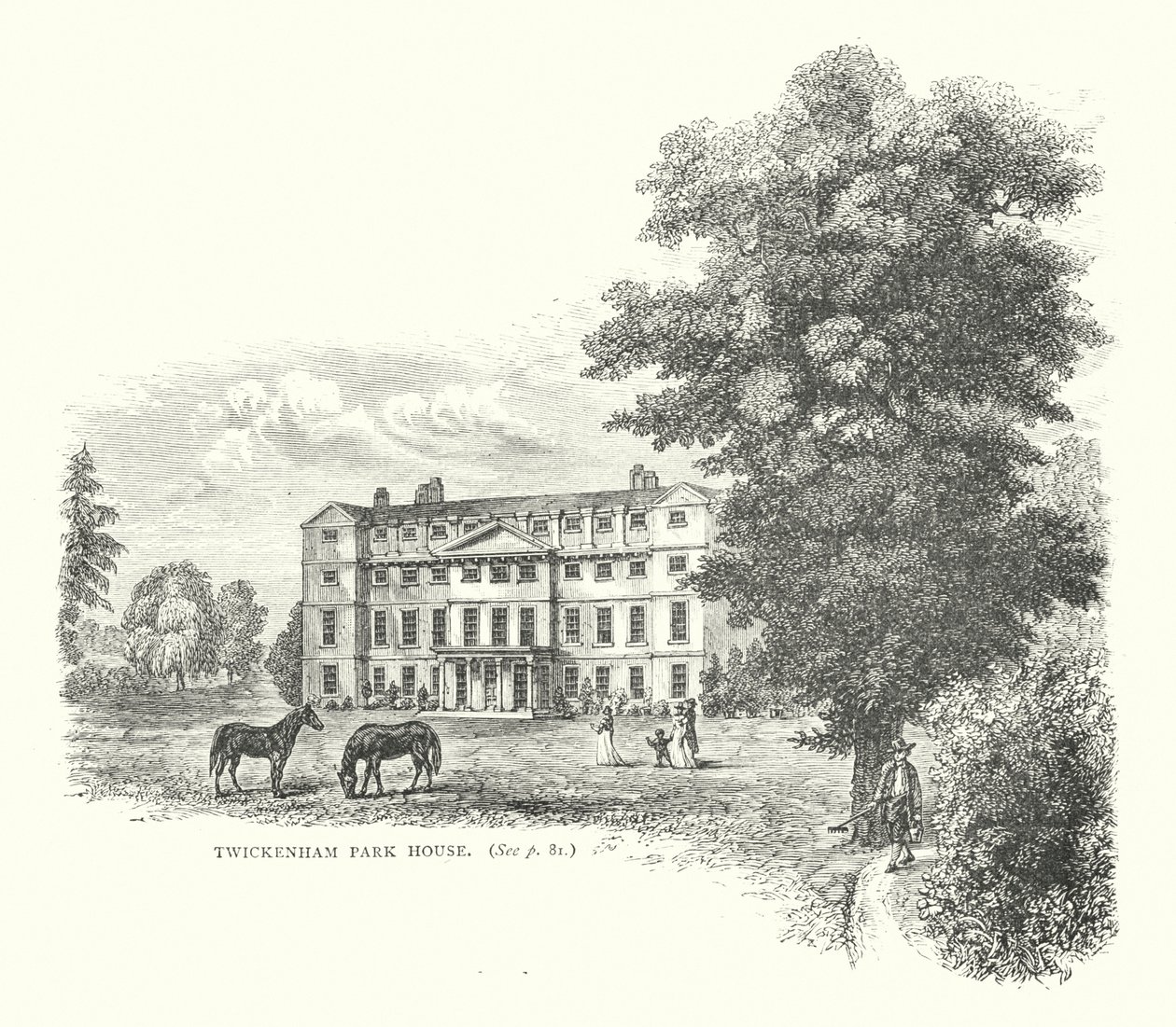 Twickenham Park House (metszet) alkotó: English School