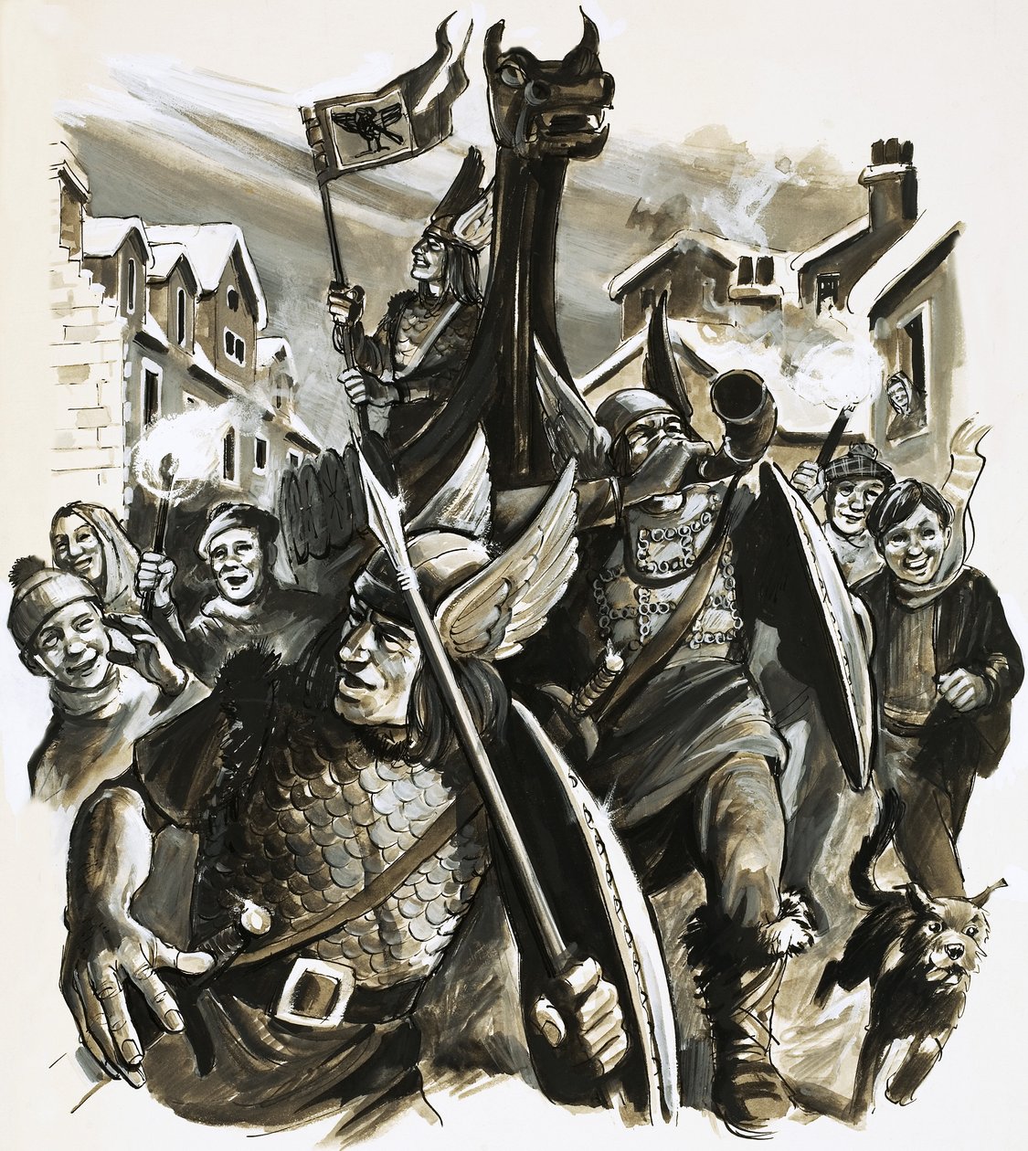 Azonosítatlan viking ünnepség alkotó: English School