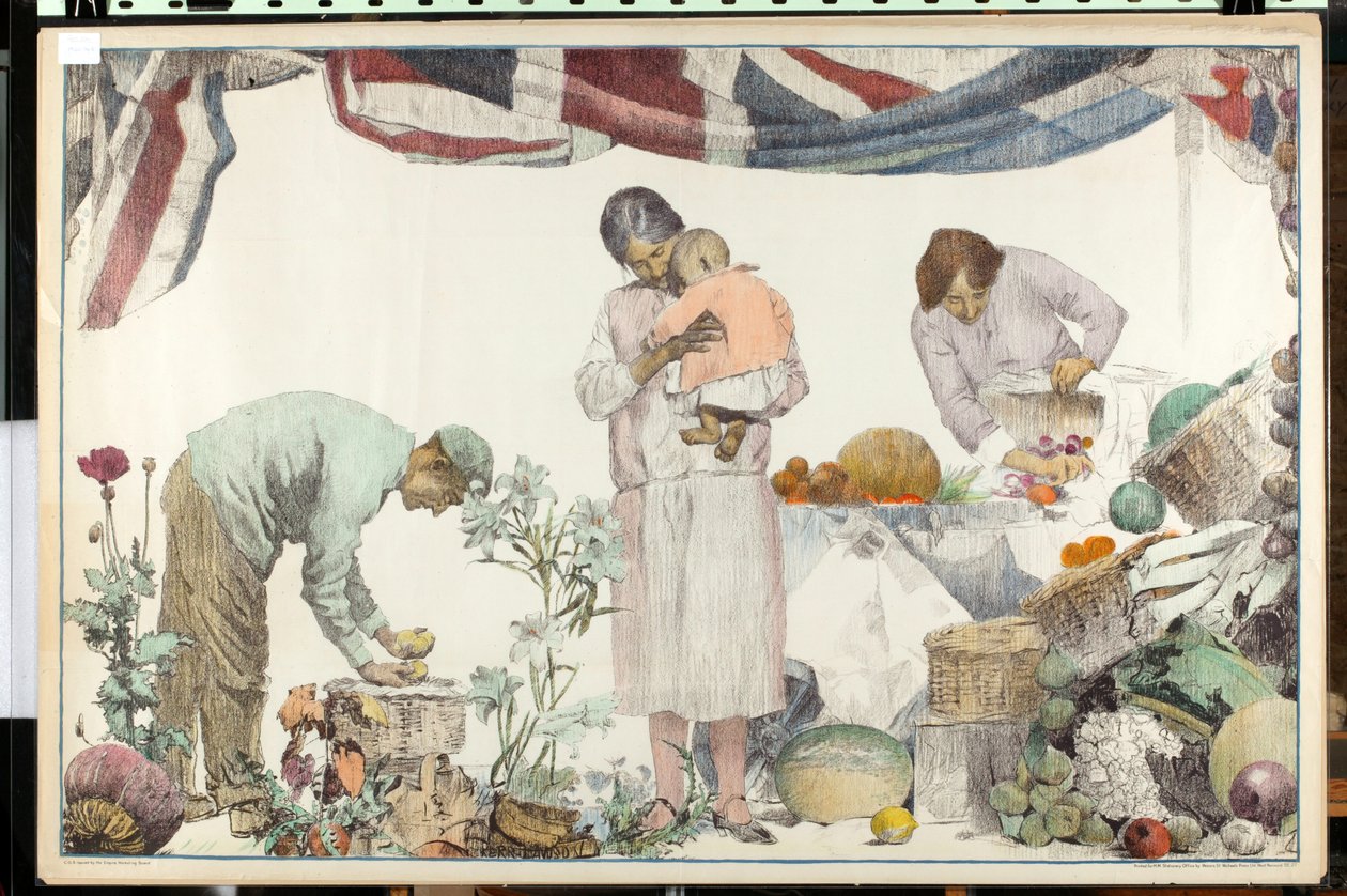 Cím nélkül, a "Service of Empire" sorozatból (színes litho) alkotó: English School
