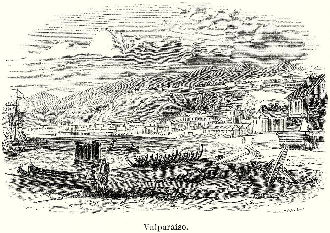 Valparaiso (metszet) alkotó: English School
