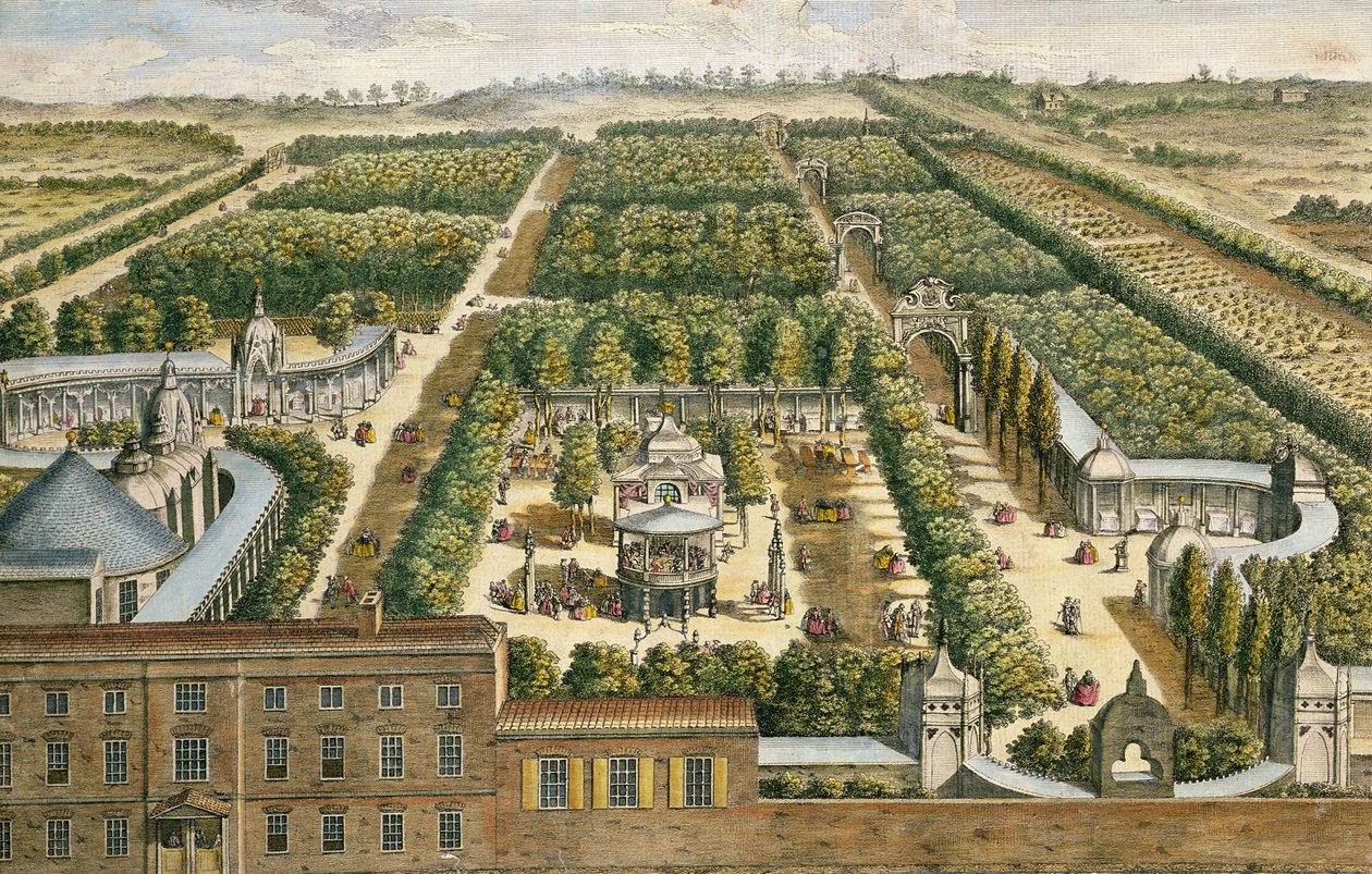 Vauxhall Gardens, Lambeth, 1751 alkotó: English School