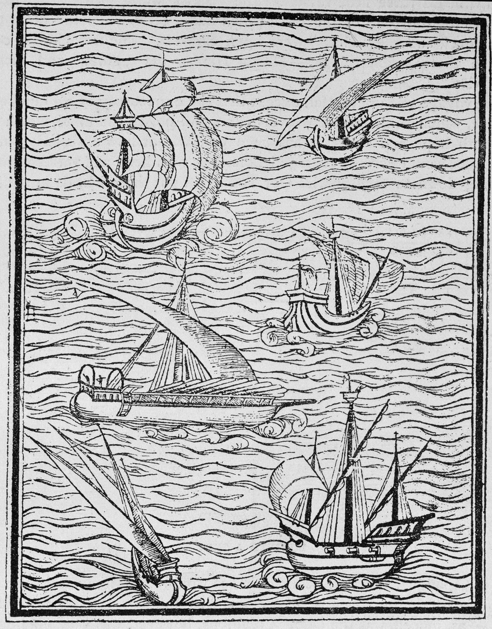 A korai spanyol navigátorok hajói, „The Narrative and Critical History of American” címmel, szerkesztette Justin Winsor, London, 1886 alkotó: English School