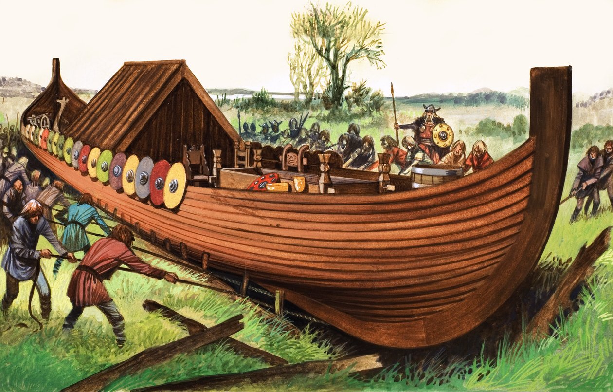 Viking hosszú-hajó alkotó: English School