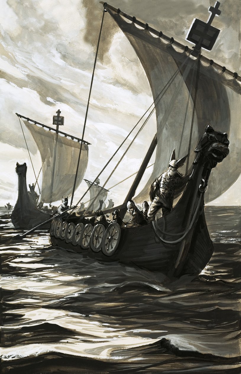 Viking hosszúhajók alkotó: English School