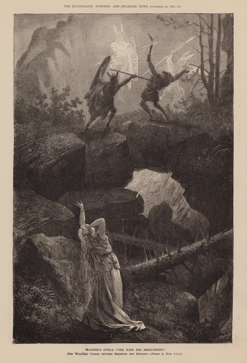 Wagner "Der Ring Des Nibelungen" című operája (metszet) alkotó: English School