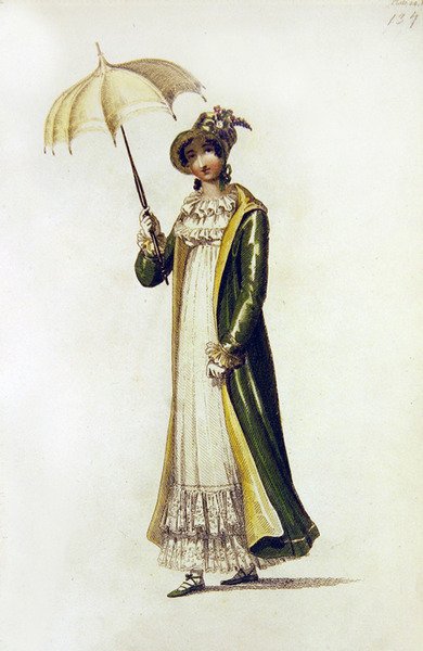 Sétálóruha, divattányér az Ackermann