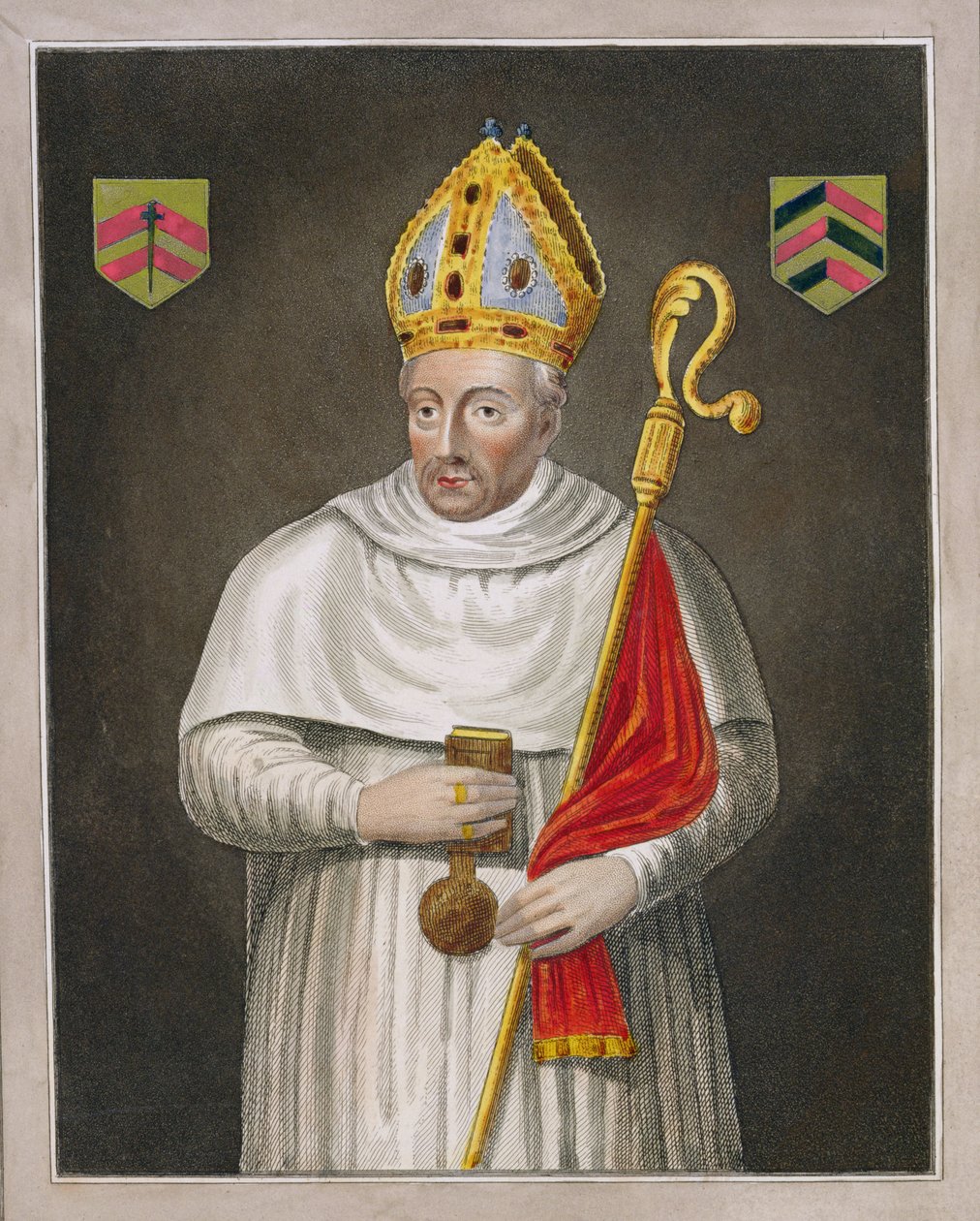 Walter de Merton (megh. 1277), a Bodleian Galériában készült festménye után alkotó: English School