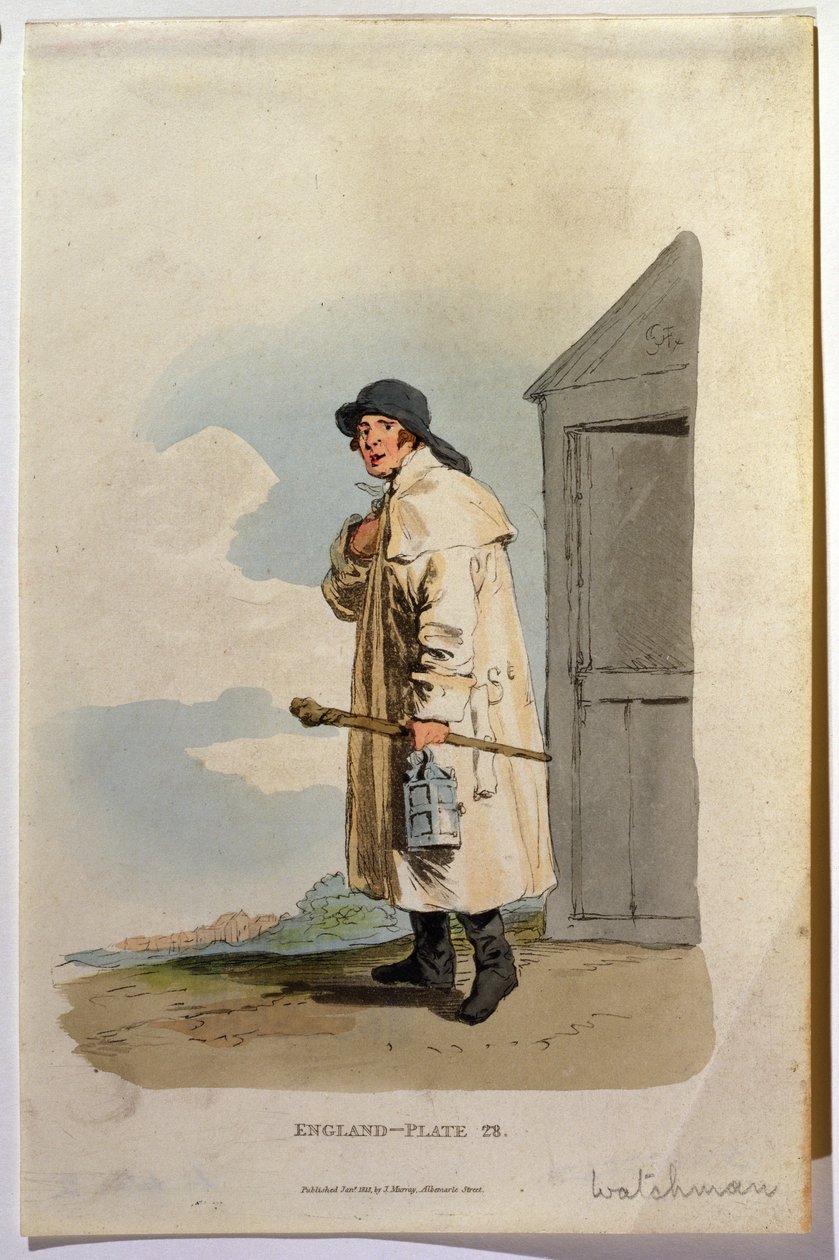 Watchman, 1813 (akvatinta) alkotó: English School
