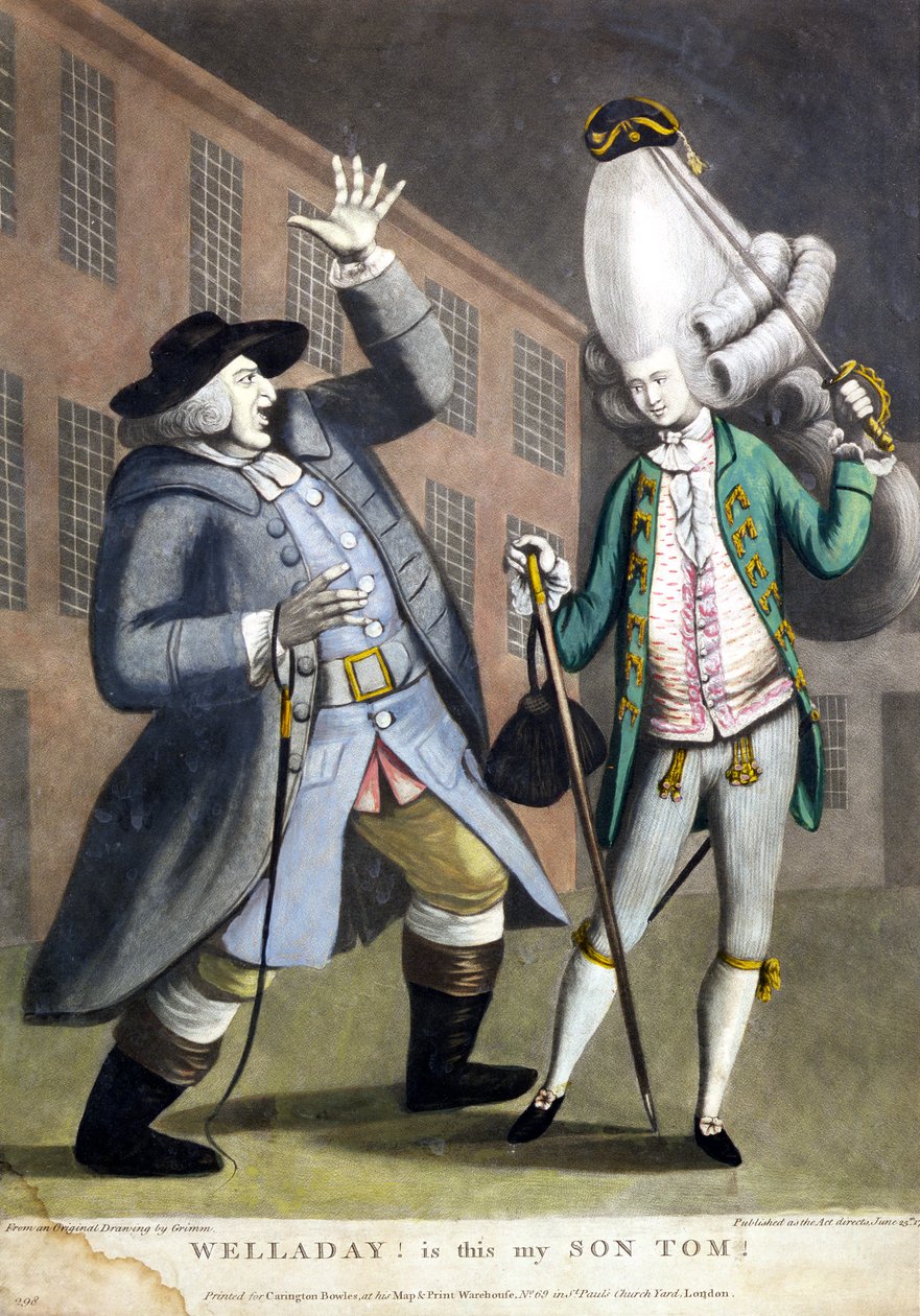 Jó napot!. Ez az én fiam, Tom, Grimm eredeti rajzából, a Carington Bowles, London, Pub számára nyomtatva. 1773 alkotó: English School