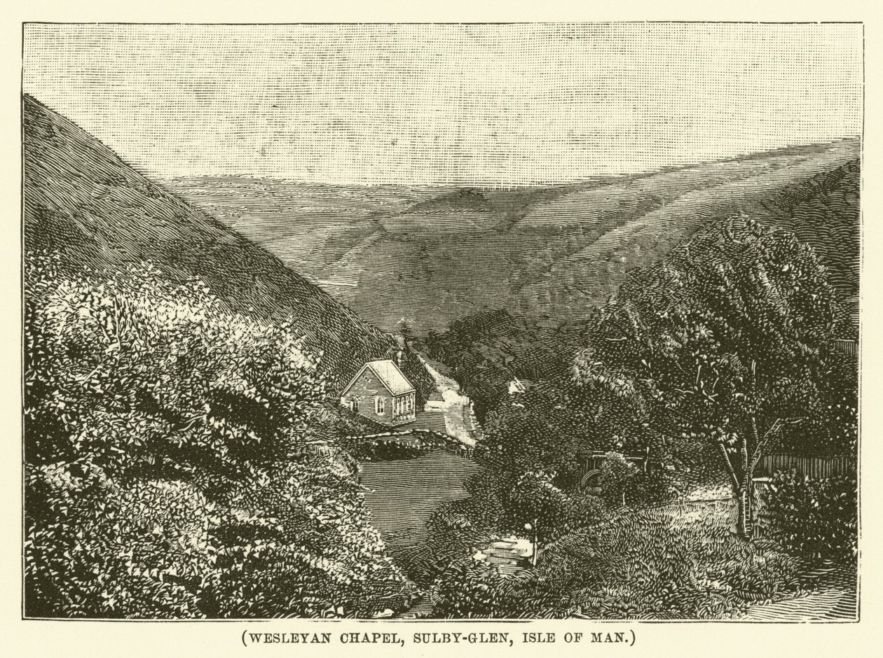 Wesleyan Chapel, Sulby-Glen, Man-sziget (metszet) alkotó: English School