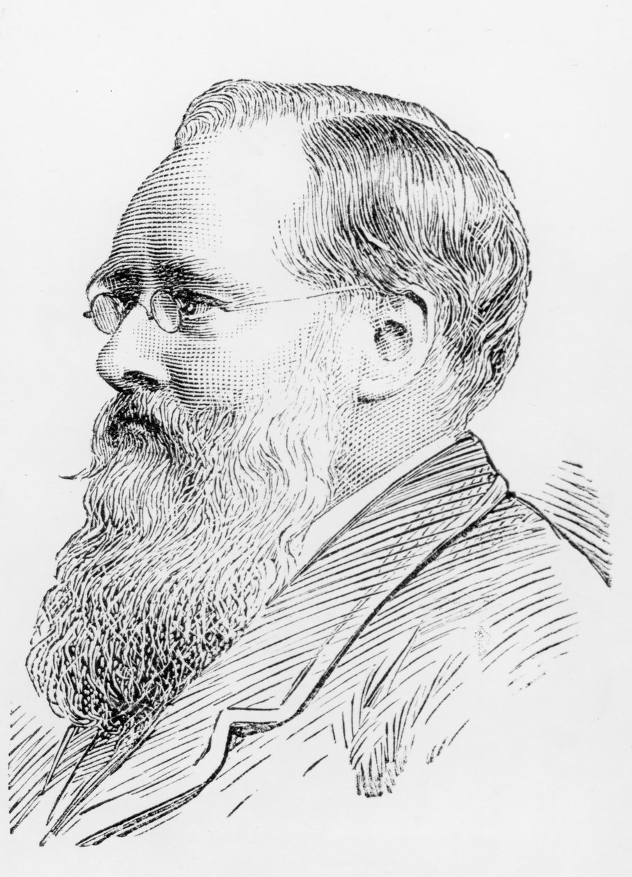 Wilkie Collins (1824-89) (metszet) (bw fotó) alkotó: English School