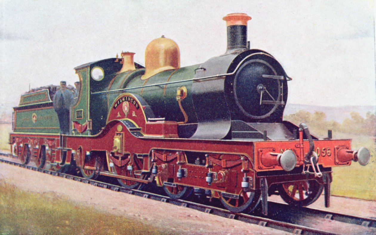 Wilkinson, a Great Western Railway, illusztrációja G. Gibbard Jackson The Book of the Locomotive című művéből, 1924. alkotó: English School
