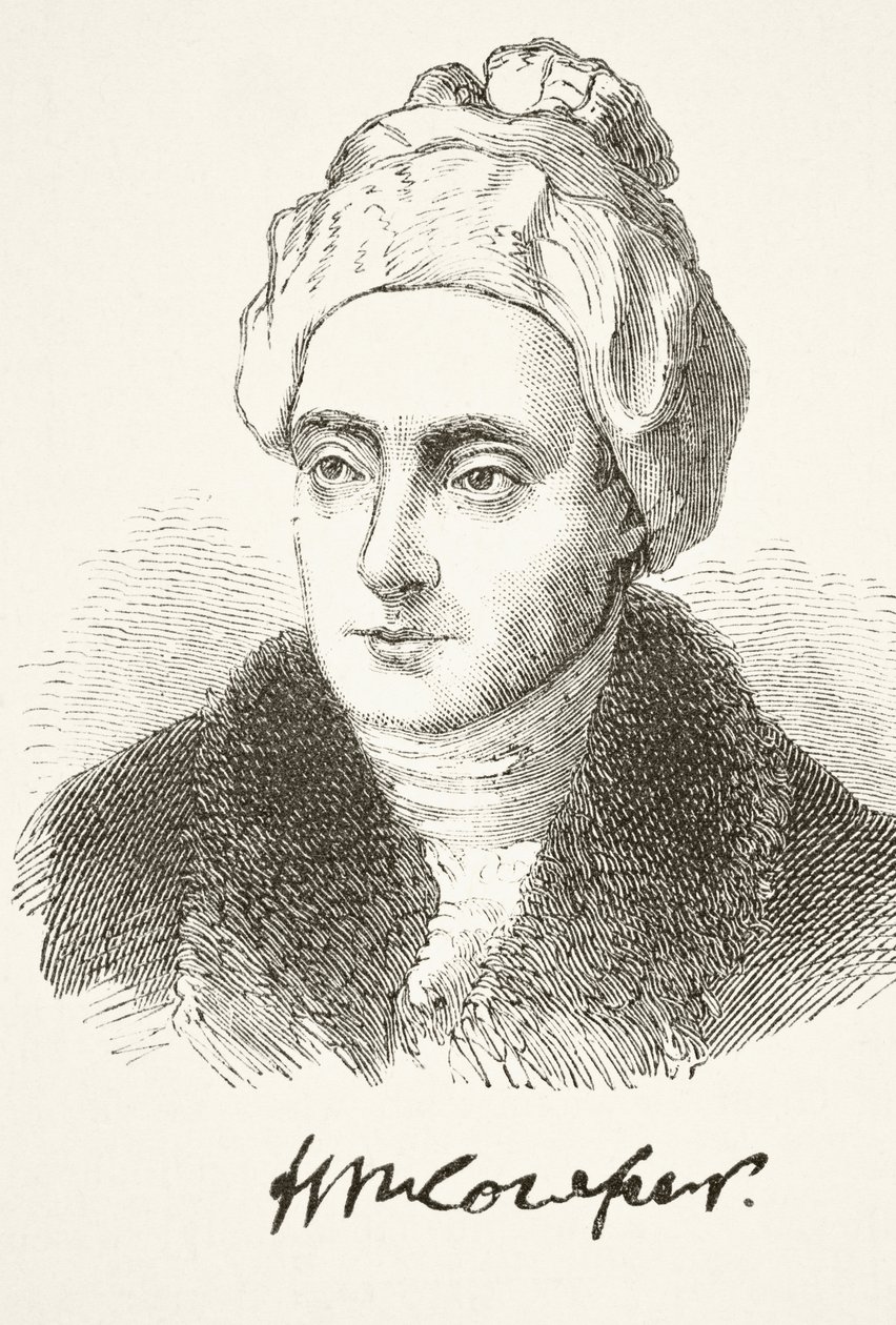 William Cowper, William Hickman Smith Aubrey (1858-1916) „Anglia nemzeti és hazai története” című művéből, London, 1890 körül alkotó: English School