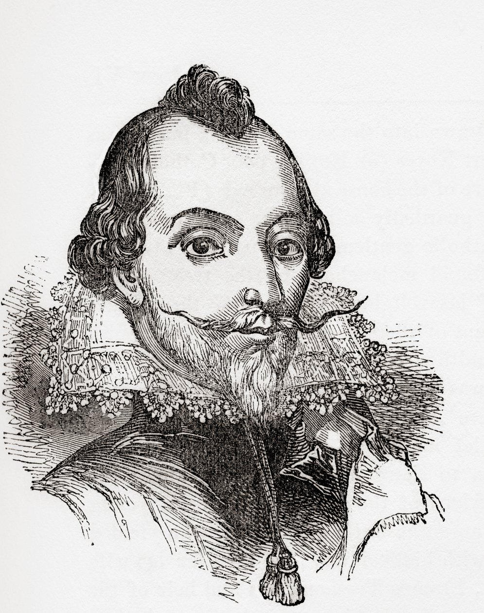 William Drummond, "of Hawthornden", skót költő, óangliai származású: A Pictorial Museum, pub. 1847 alkotó: English School